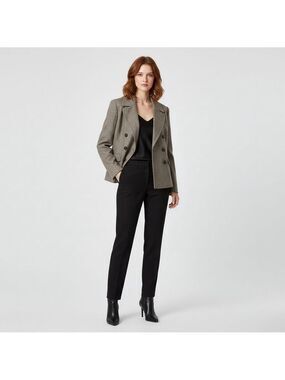 Ann Taylor LOFT Wool Blend Tweed Blazer Jacket Classic Career Office